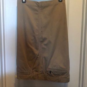 Men’s khaki gold label polo shorts